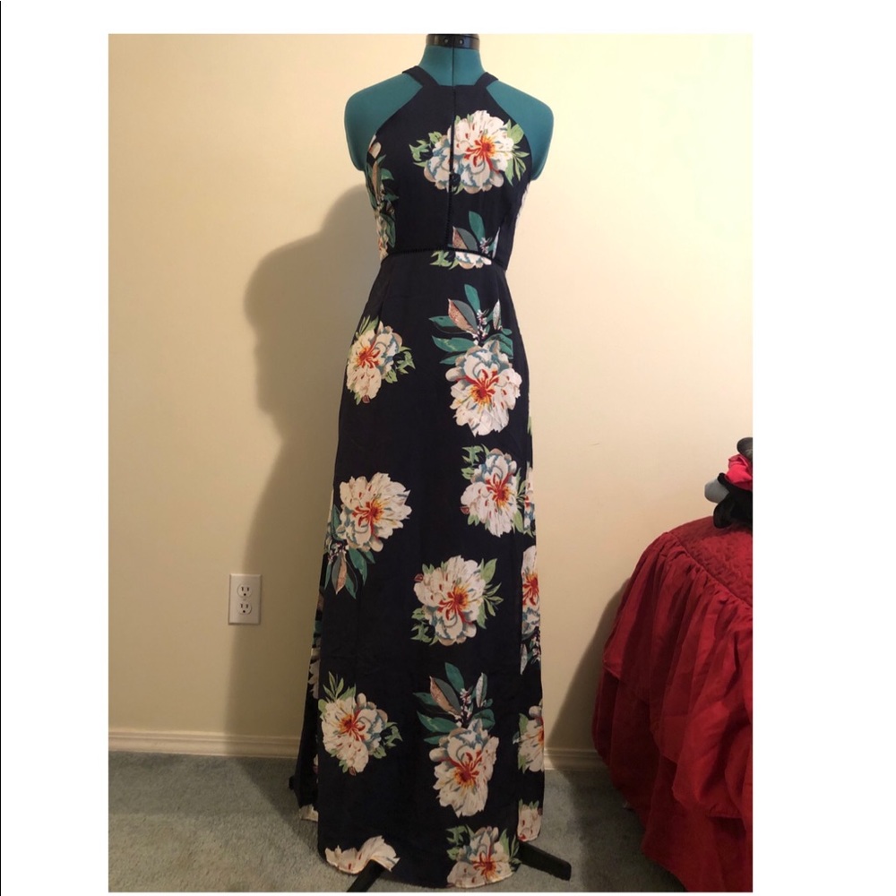 MISSLOOK Floral maxi long dress